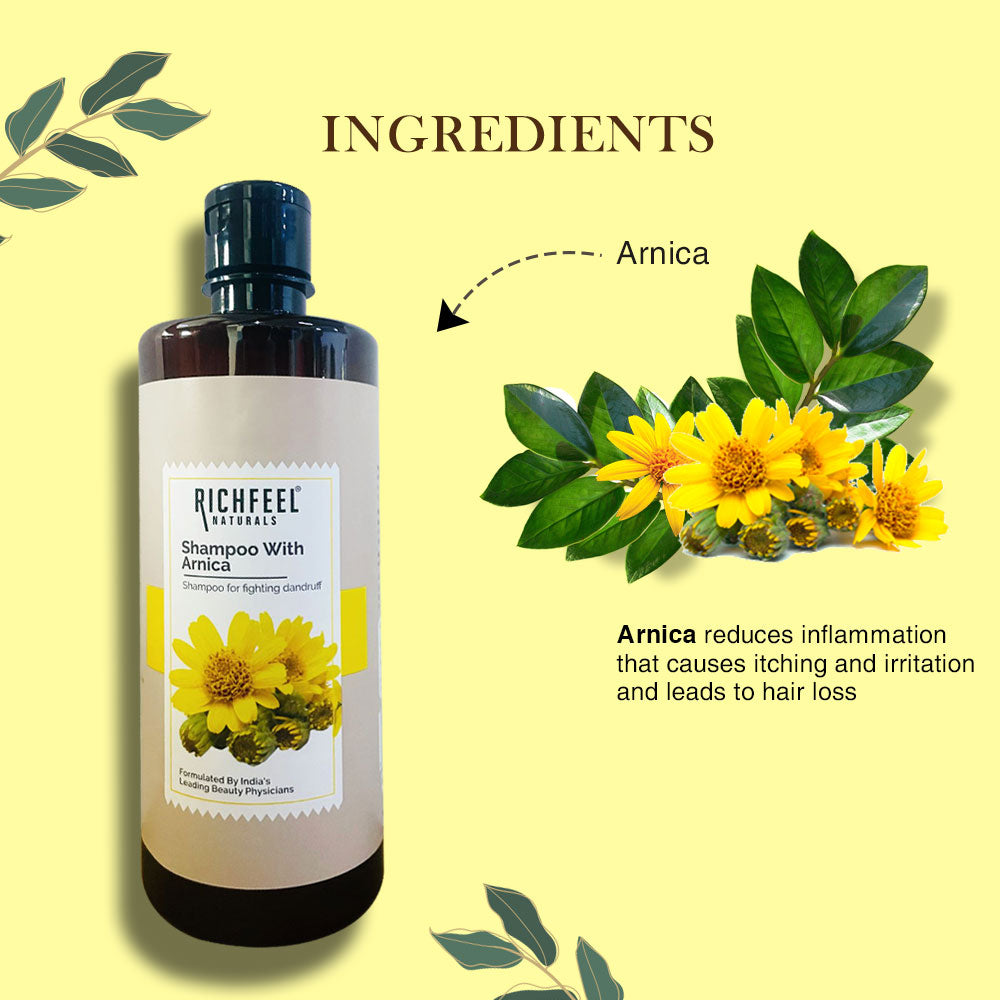 Richfeel Naturals Shampoo with Arnica - 500 ml