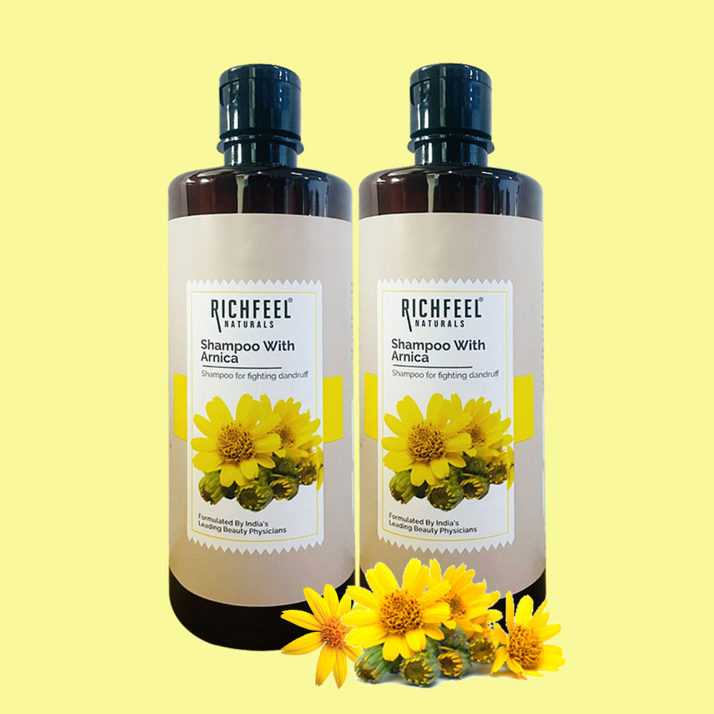 Richfeel Naturals Shampoo with Arnica - 500 ml (Pack of 2)