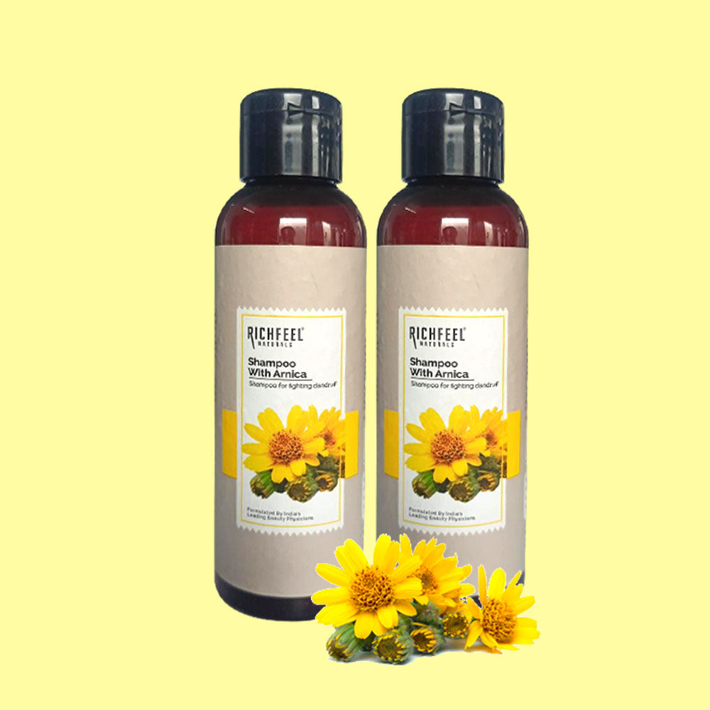 Richfeel Naturals Shampoo with Arnica - 100 ml (Pack of 2)