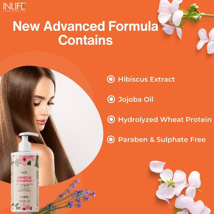 INLIFE Natural Hibiscus Anti Hair Fall Shampoo - 250 ml