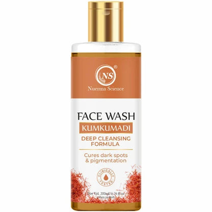 Nuerma Science Kumkumadi Face Wash | Deep Cleansing Formula to Cure Dark Spots & Pigmentation