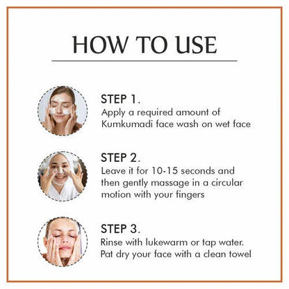 Nuerma Science Kumkumadi Face Wash | Deep Cleansing Formula to Cure Dark Spots & Pigmentation