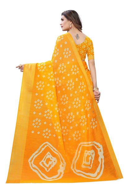 Vamika Stylish Orange Linen Jari Border Saree (RADHIKA ORANGE)