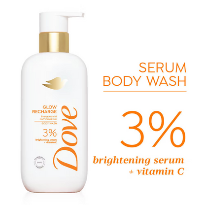 Dove Glow Recharge Exfoliating & Acne Clear Serum Body Wash Combo