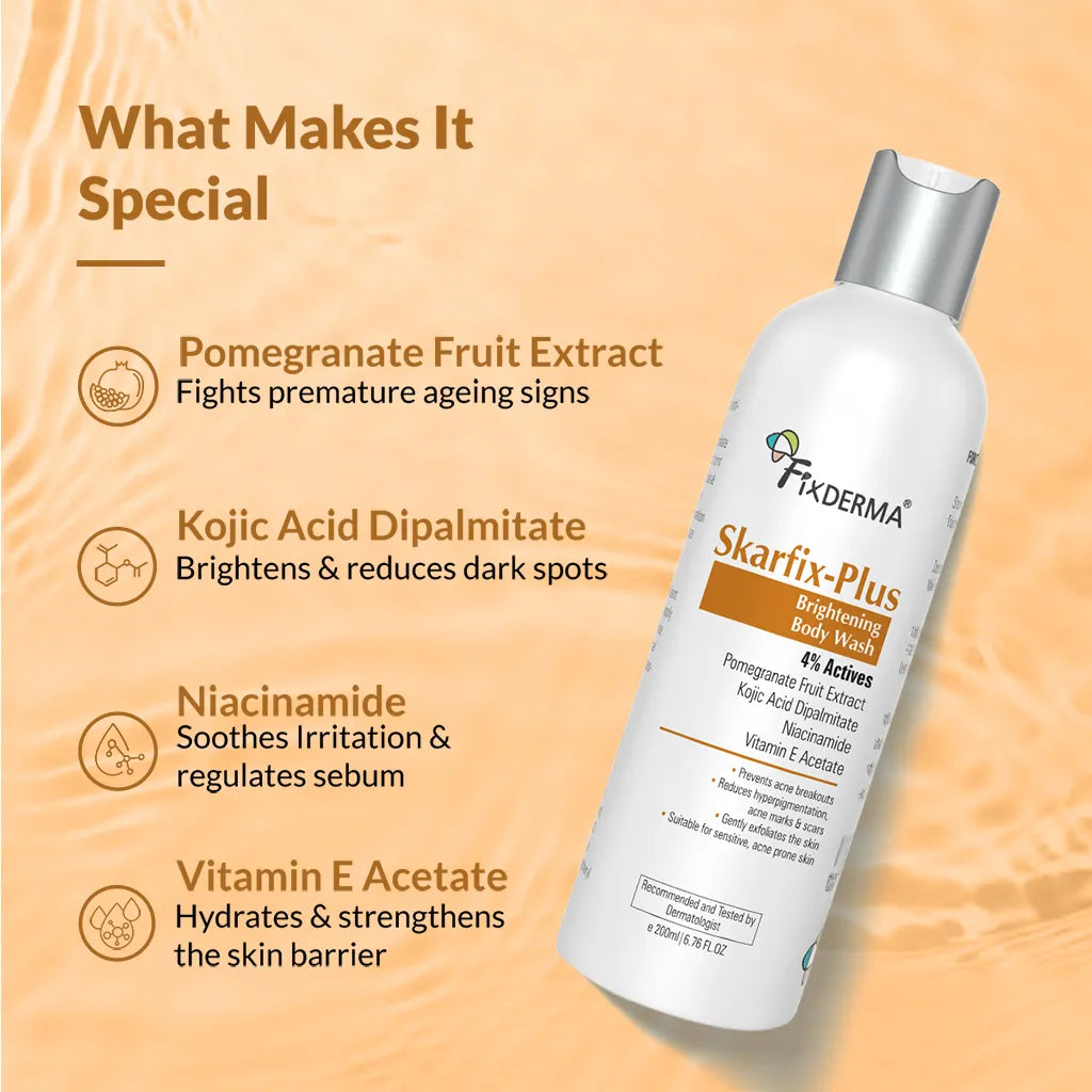 Fixderma Skarfix-Plus Brightening Body Wash - 200 ml
