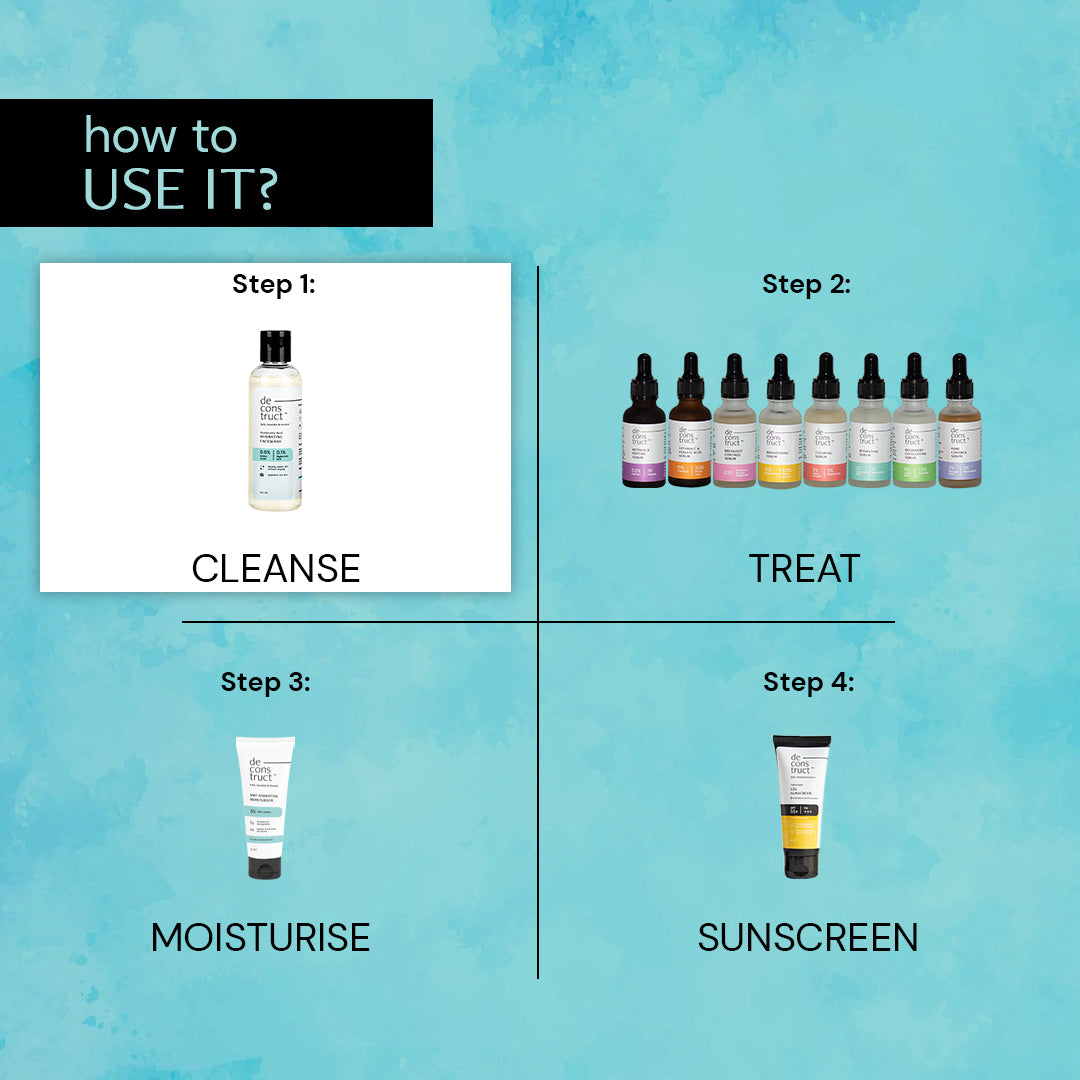 Deconstruct Hyaluronic Acid Hydrating Face Wash - 100 ml