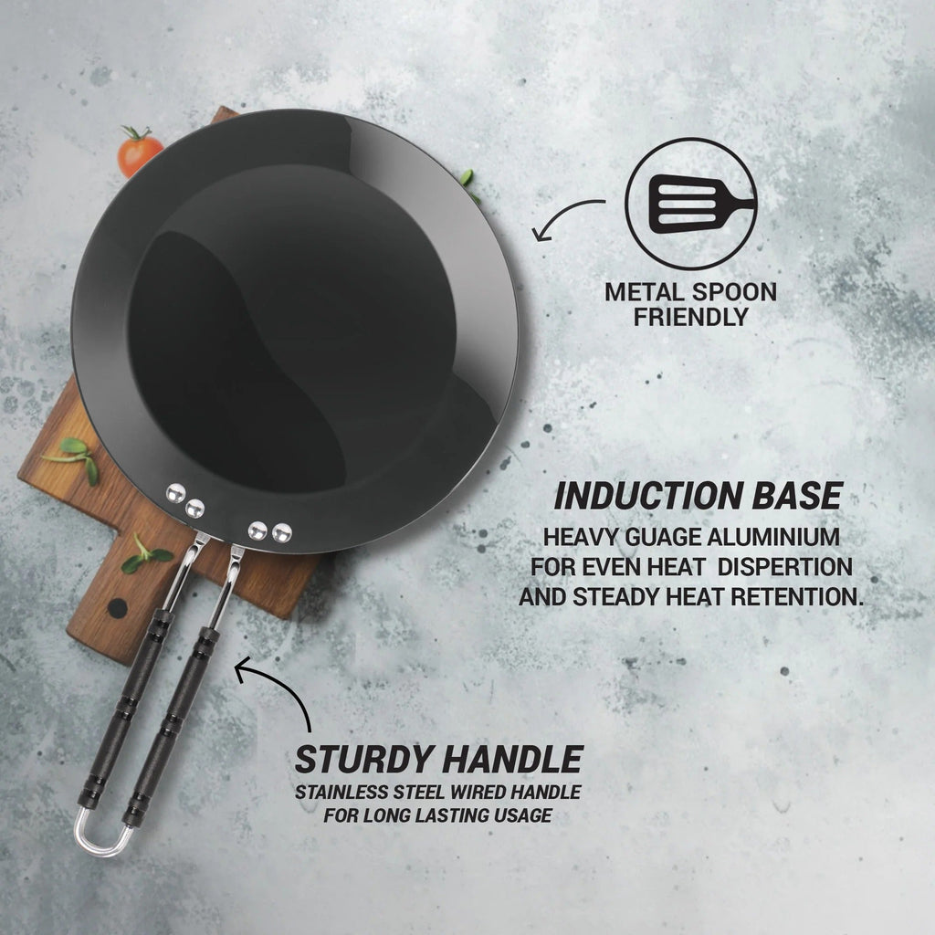 Milton ProCook Hard Anodised Induction Tawa - 25cm
