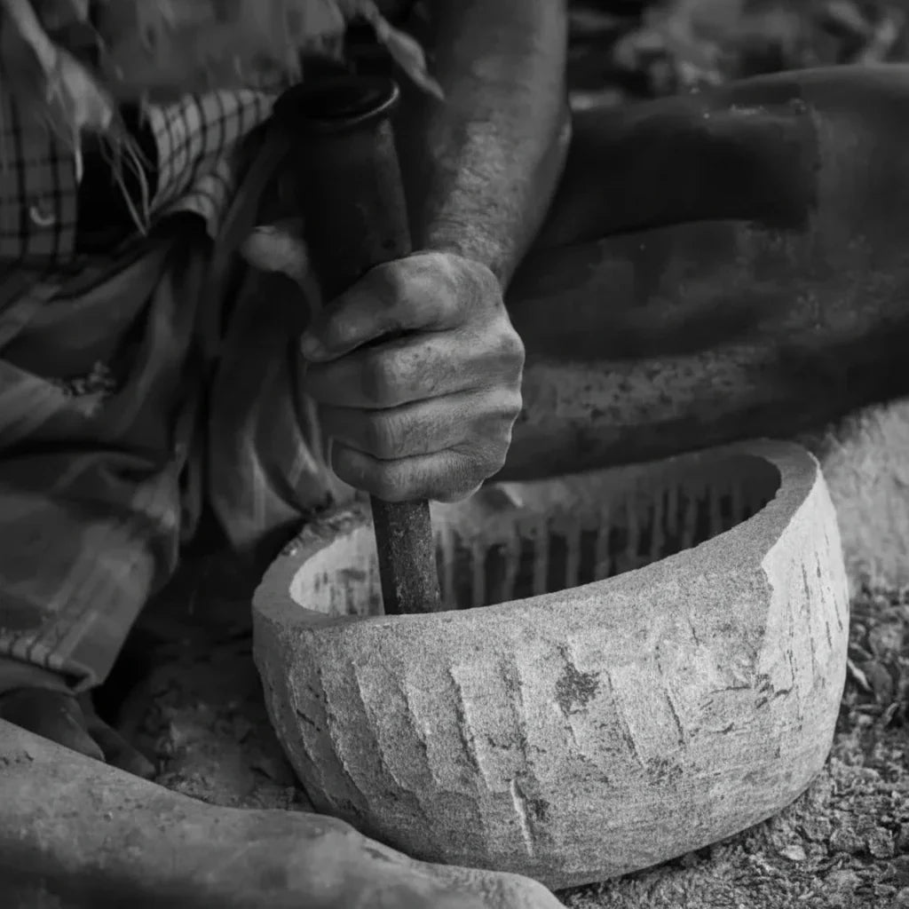 Zishta Soapstone Cookware Kalchatti Treated Traditional Stone Vessel