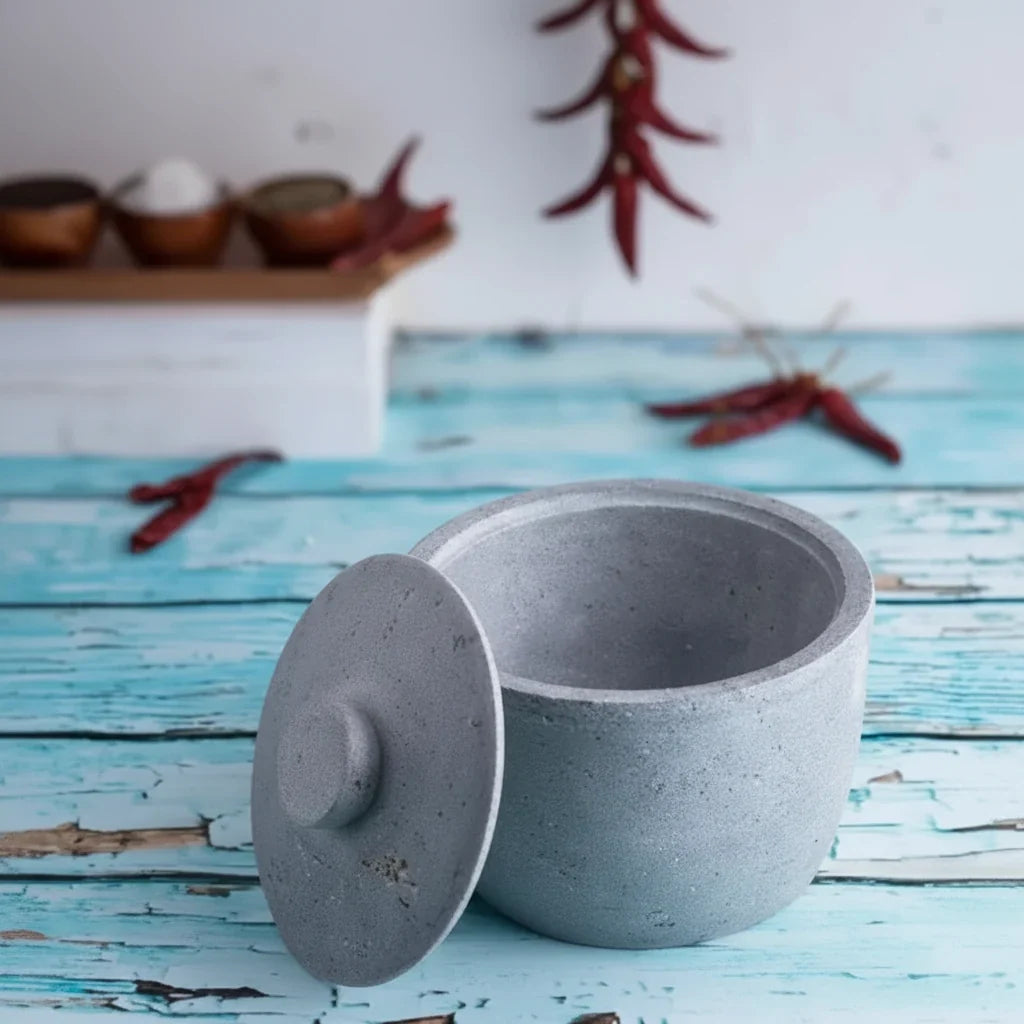 Zishta Soapstone Kitchen Storage Containers Curd Setter Spice Storage