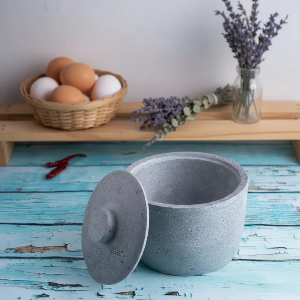 Zishta Soapstone Kitchen Storage Containers Curd Setter Spice Storage