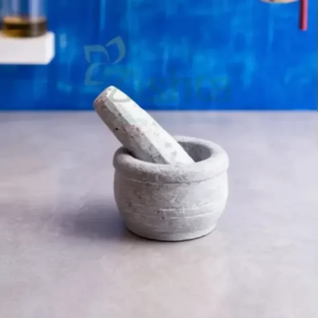 Zishta Soapstone Maakal Mortar and Pestle