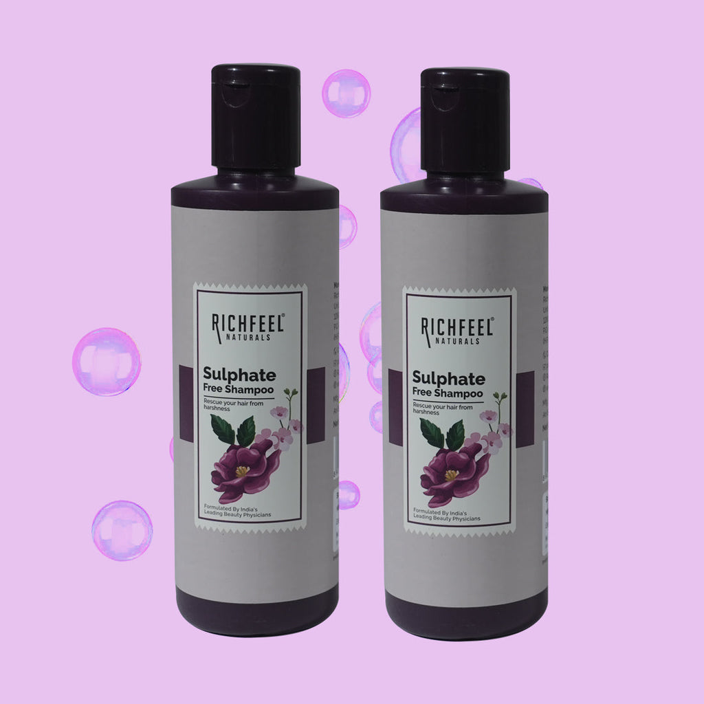 Richfeel Naturals Sulphate Free Shampoo - 220 ml (Pack of 2)