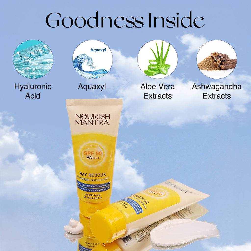 Nourish Mantra Ray Rescue Invisible Sunscreen SPF 50 - 60 ml
