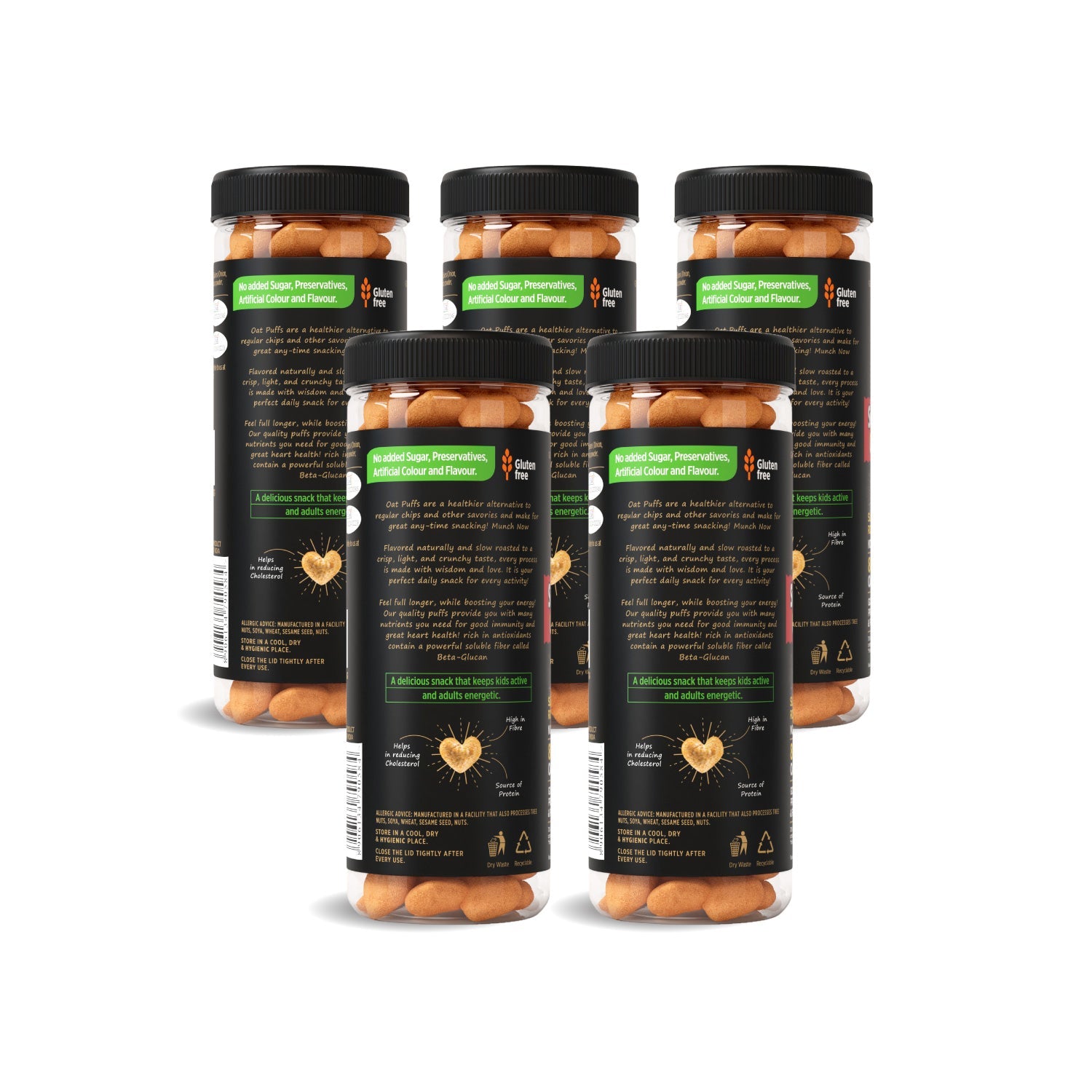 Eatopia Superfoods Oat Puffs - Cheese Tomato