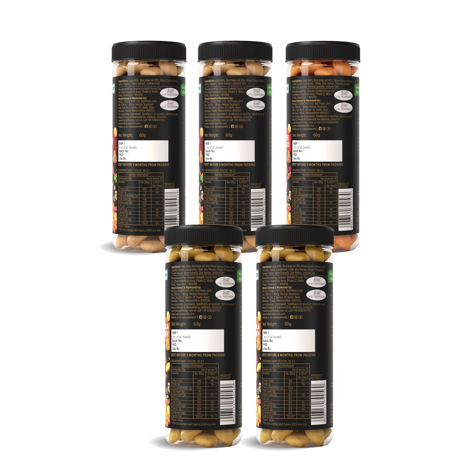 Eatopia Superfoods Oat Puffs - Assorted