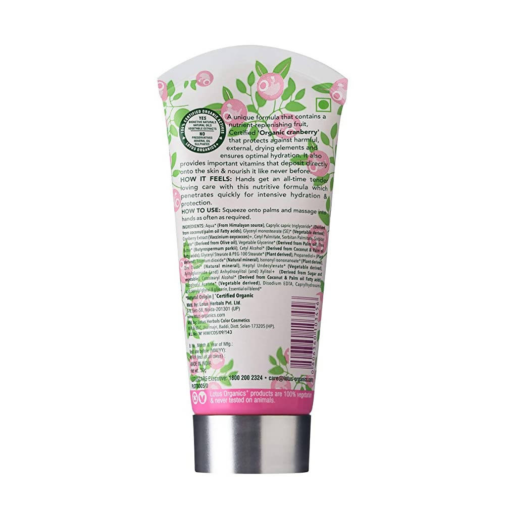 Lotus Organics+ Eternal Comfort Hand Creme Cranberry