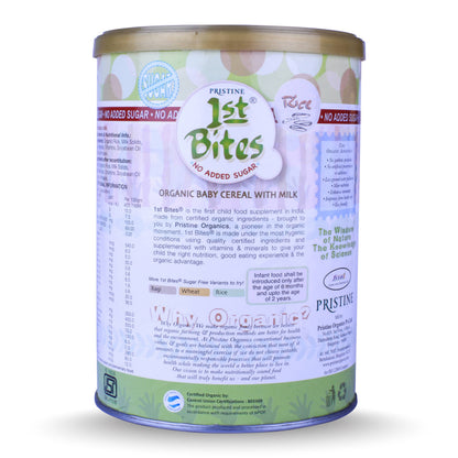 Pristine 1st Bites Organic Rice Baby Cereal Stage-1 Tin