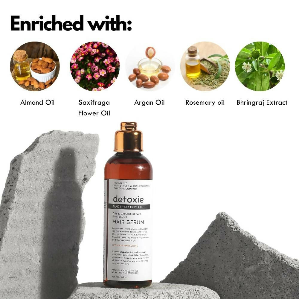 Detoxie Dry & Damage Repair Sun Block Hair Serum - 100 ml