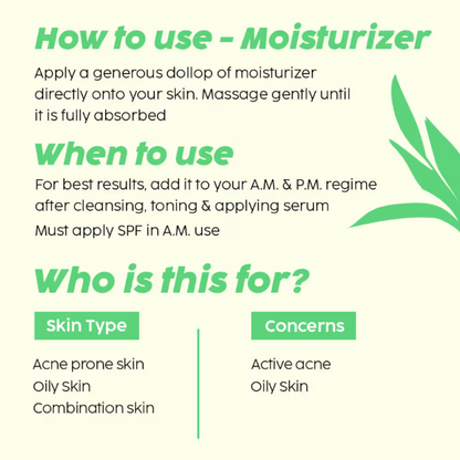 PLIX The Plant Fix 2% Salicylic Acid Active Acne Control Serum & Acne Buster Moisturizer Combo