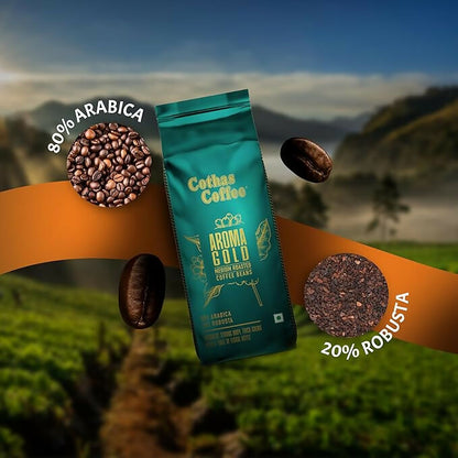 Cothas Coffee Aroma Gold Medium Roasted Coffee Beans