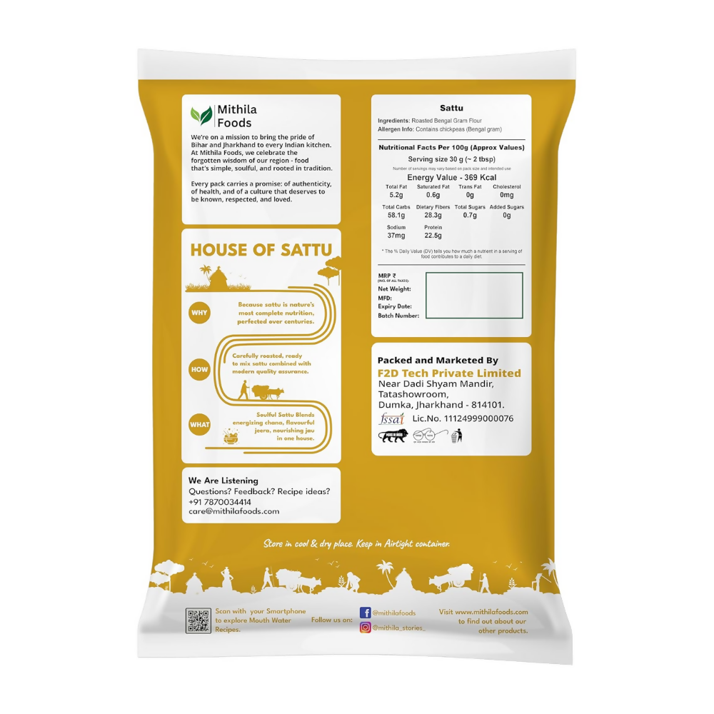 Mithila Foods Authentic Bihari Chana Sattu