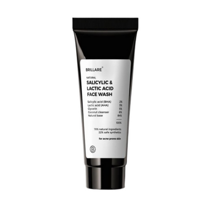 Brillare Mini Salicylic and Lactic Acid Face Wash