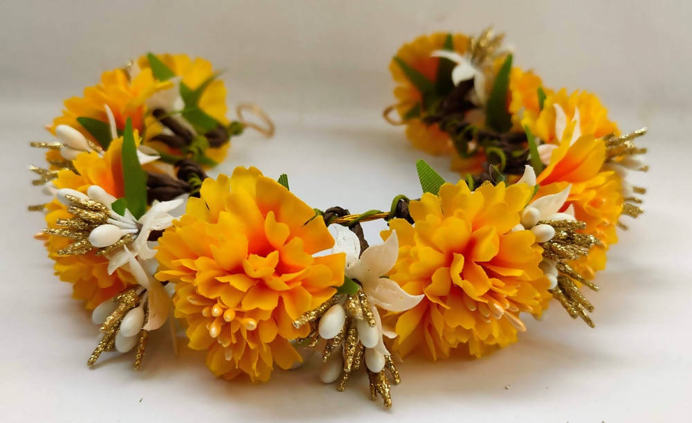 Yellow Bridal Flower Hair Accessories