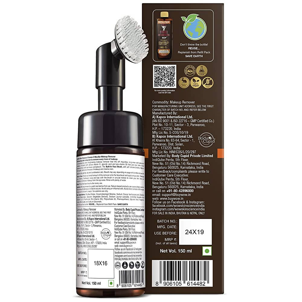 Wow Skin Science Vitamin C Makeup Remover - 150 ml