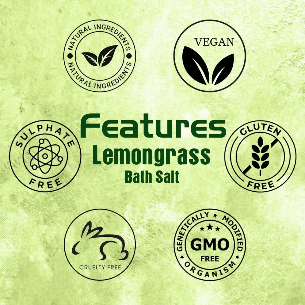 VedicAyurveda Lemongrass Bath Salt