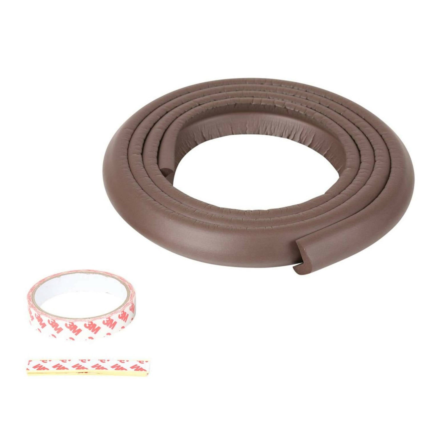 Safe-O-Kid Unique High Density L-Shaped 2 Mtr Long Large Edge Guard Strips-Brown