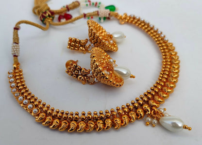 White Kemp Mango Necklace Set