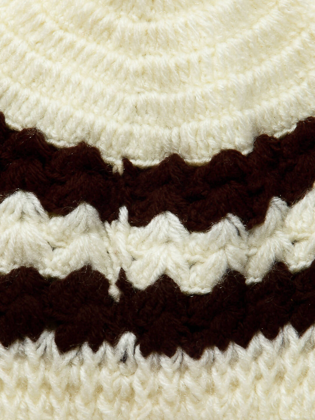 ChutPut Hand knitted Front Open Sweater For Baby Girls with Cap- Cream
