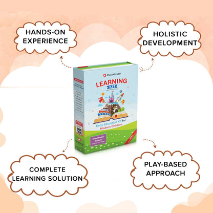 ClassMonitor All in One Nursery Learning Educational Kit with Free Mobile App includes 14+ Preschool Activities for kids of Age 2.5 - 3.5 Years
