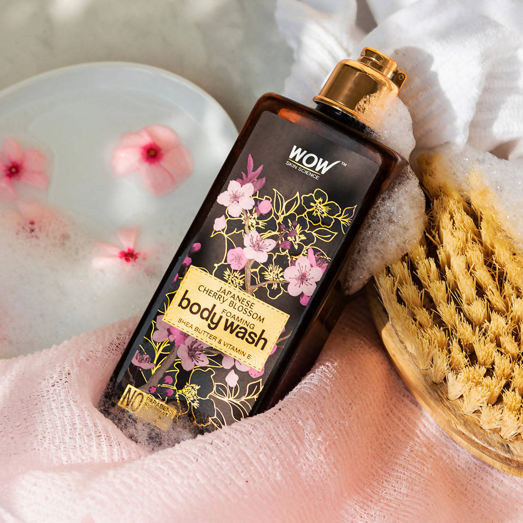 Wow Skin Science Japanese Cherry Blossom Foaming Body Wash - 250 ml