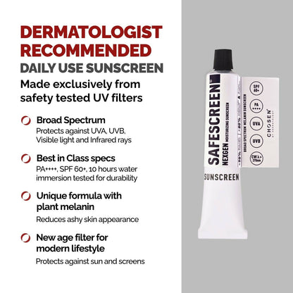 Chosen Safescreen Nexgen Moisturizing Sunscreen with Blue Light Protection