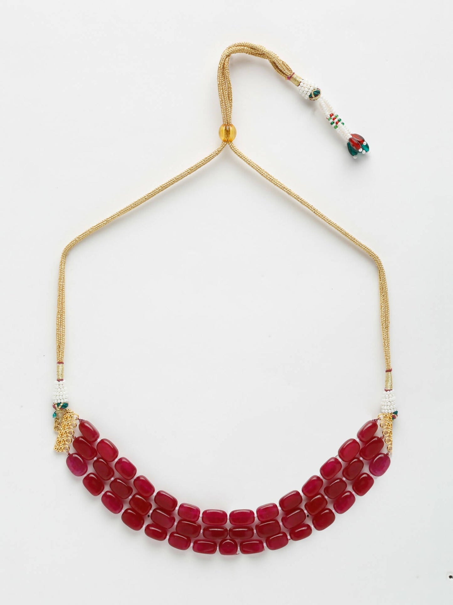 Maroon Choker - Ruby Raang