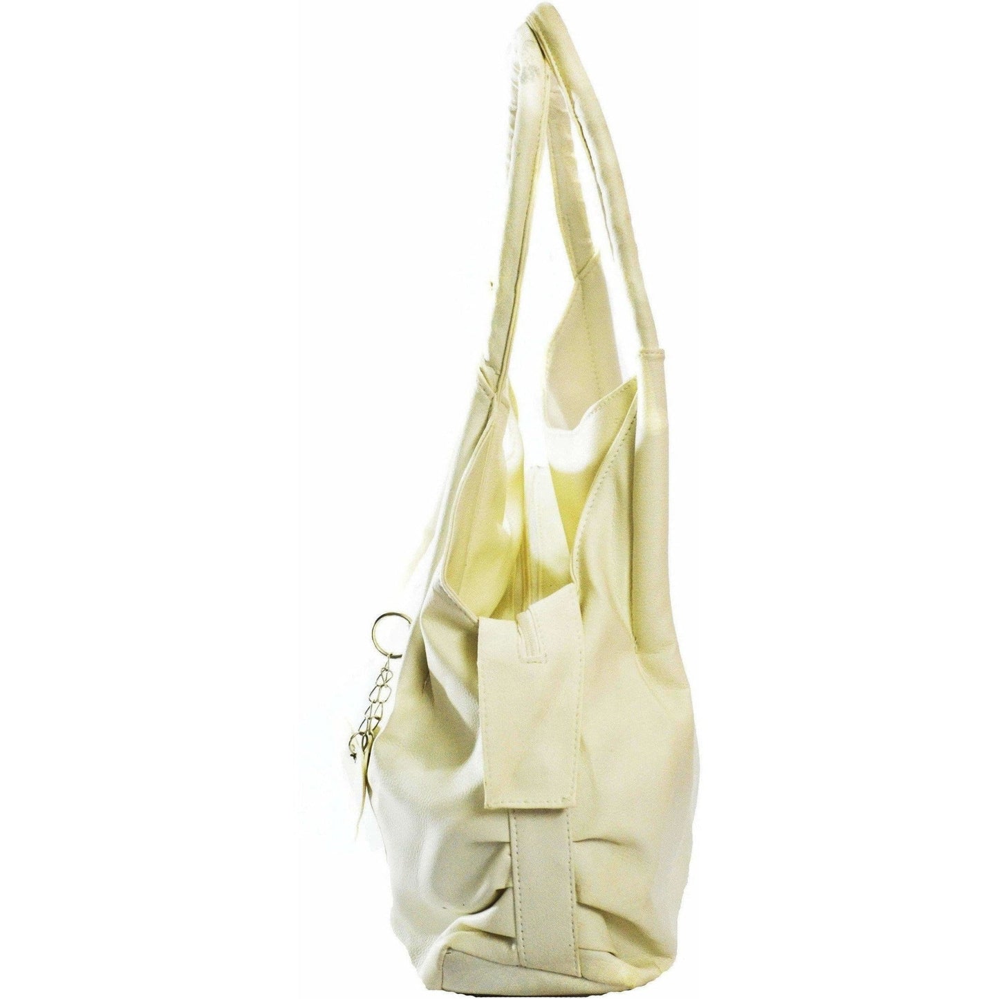 Half White Hand-Held Bag 
