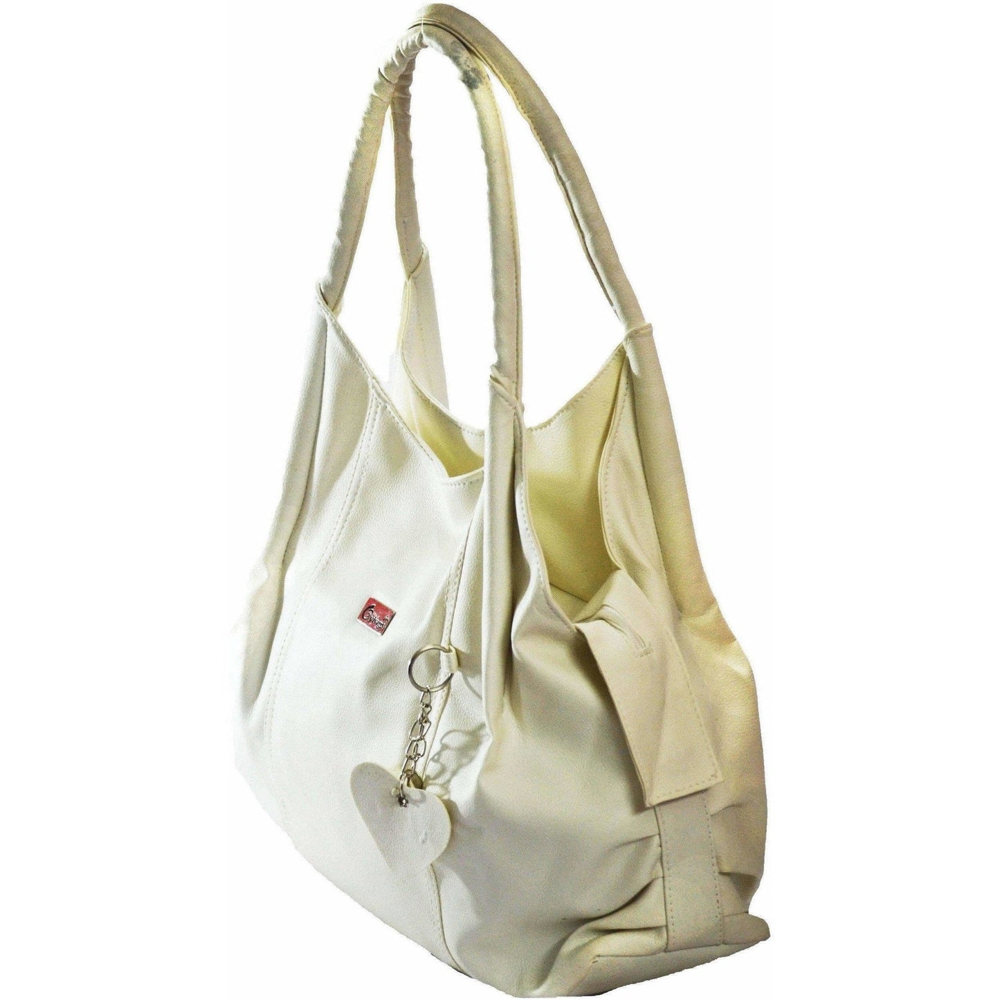 Half White Hand-Held Bag 