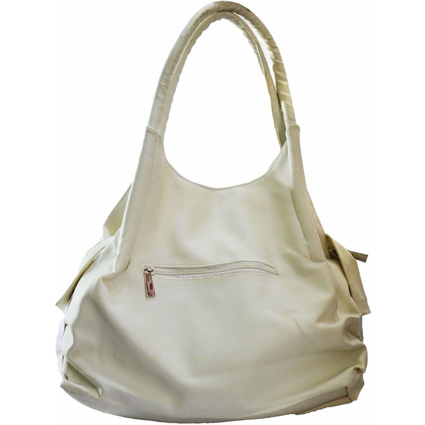 Half White Hand-Held Bag 