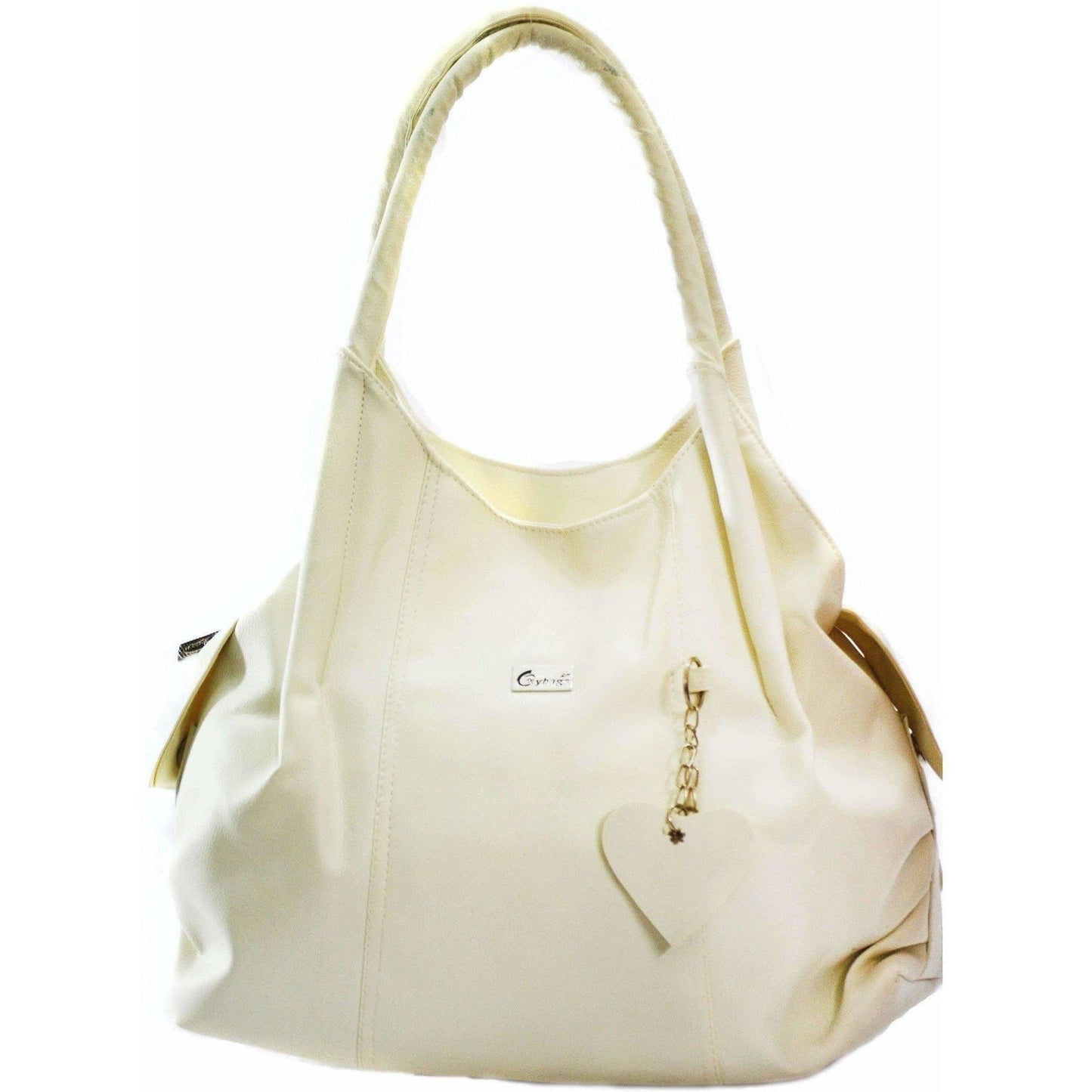 Half White Hand-Held Bag 