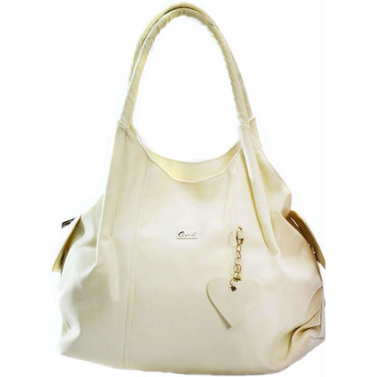 Half White Hand-Held Bag 