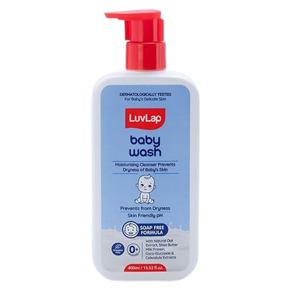 LuvLap Baby Wash with Milk Protein, Oatmeal, Shea Butter and Vitamin E