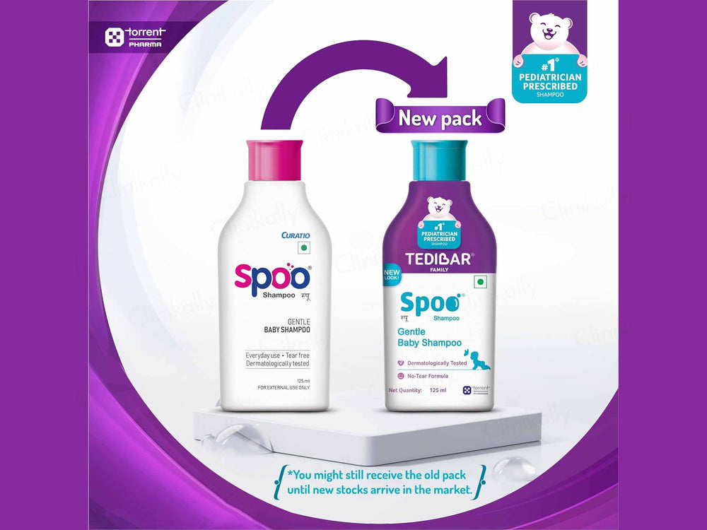 Torrent Pharma Tedibar Spoo gentle baby shampoo - 125ml