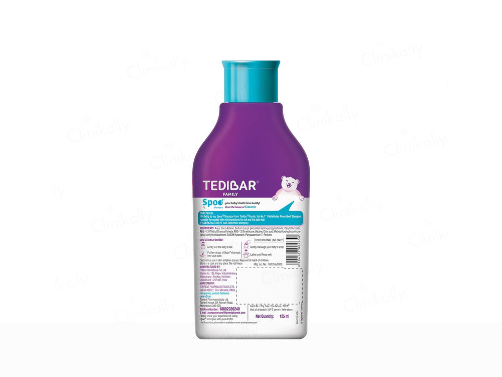 Torrent Pharma Tedibar Spoo gentle baby shampoo - 125ml