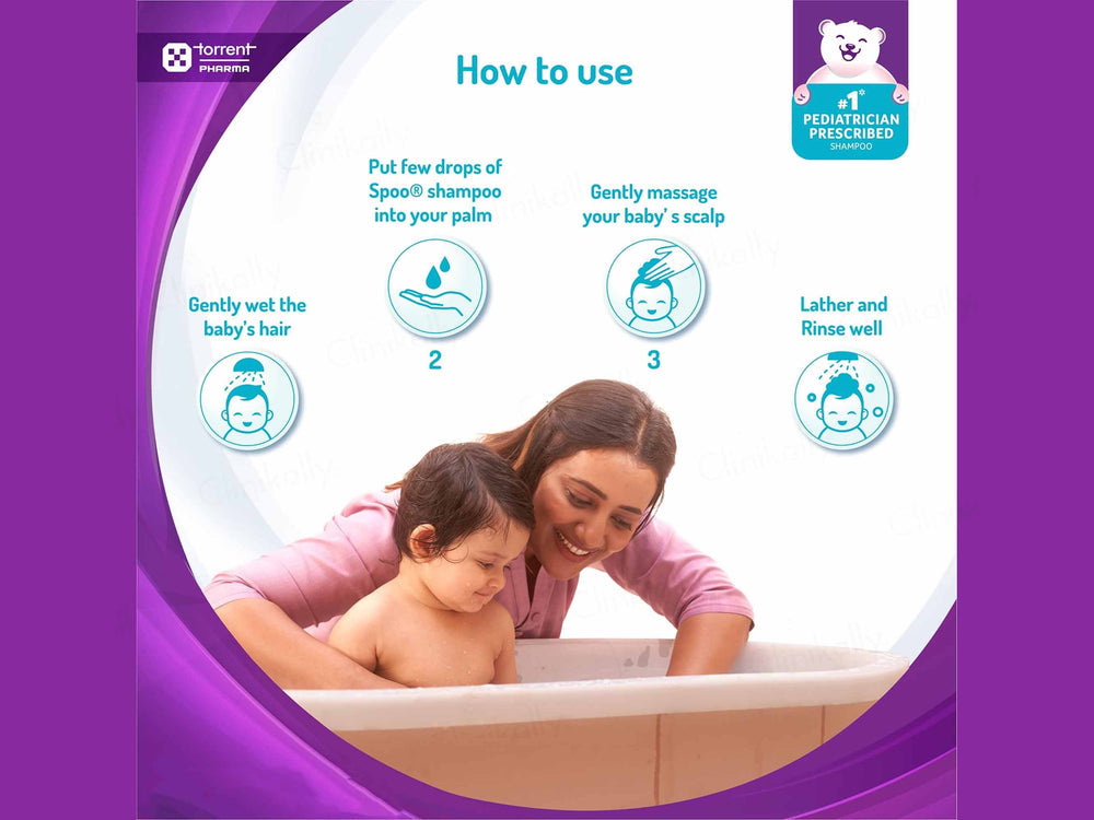 Torrent Pharma Baby Spoo Shampoo - 125ml - Pack of 2