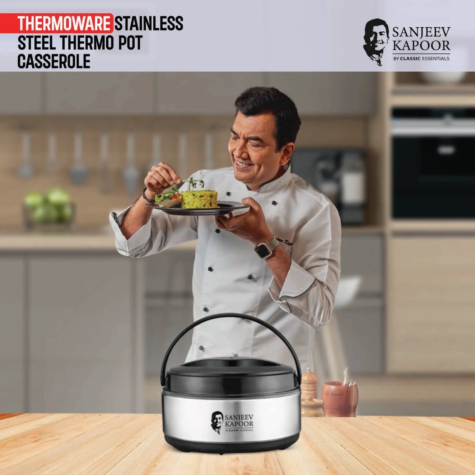 Sanjeev Kapoor by Classic Essentials THERMOpot Casserole