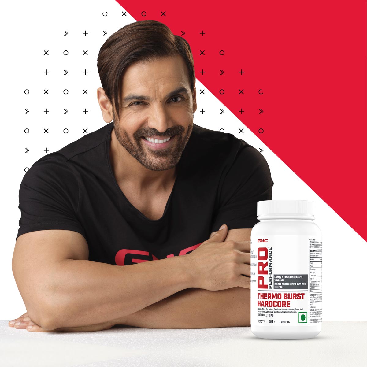 GNC Pro Performance Thermoburst Hardcore Fat Burner for Explosive Workouts - 90 tabs
