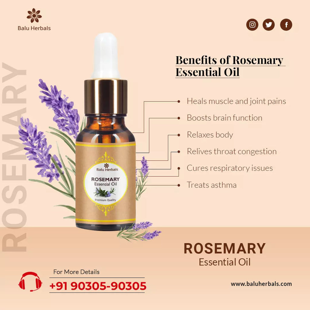 Balu herbals Rosemary Essential Oil - 10 ml