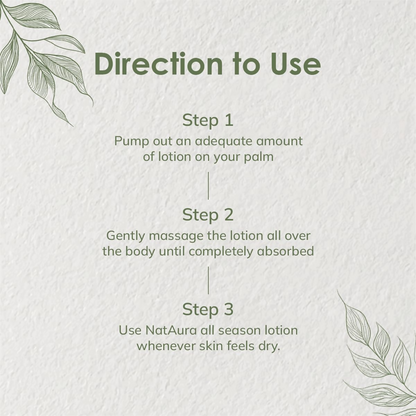 NatAura All Season Body Lotion With Avocado & Hibiscus