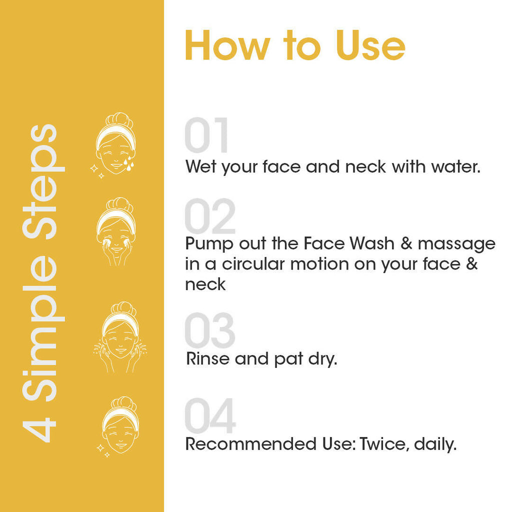 T.A.C - The Ayurveda Co. Ubtan Foaming Face Wash Tan Removal and Skin Brightening for Women & Men